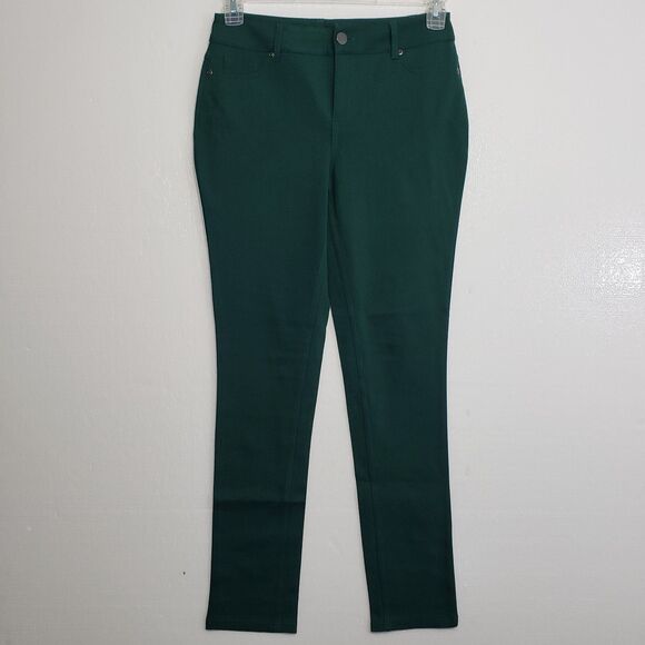 Cato Contemporary "Stretchy" Green Skinny Pants, Size 4 - Picture 2 of 9